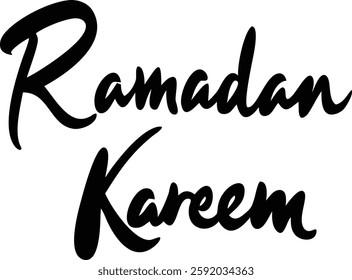 Ramadan Kareem Islamic Celebration Typography