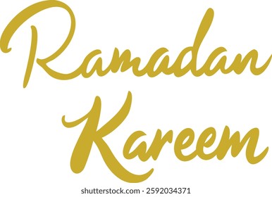 Ramadan Kareem Islamic Celebration Typography