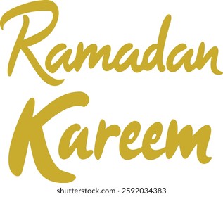 Ramadan Kareem Islamic Celebration Typography