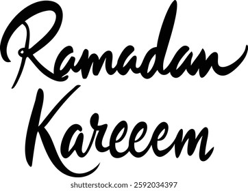 Ramadan Kareem Islamic Celebration Typography