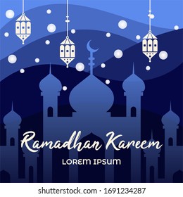 ramadan Kareem islamic design backgrounds vector abstract 