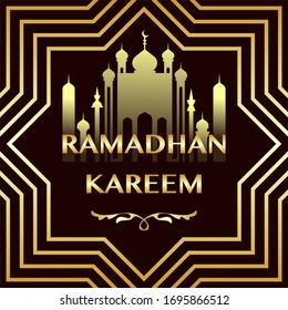 ramadan Kareem islamic design backgrounds vector abstract 