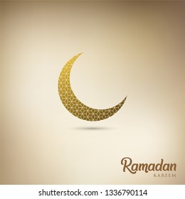 Ramadan Kareem islamic design crescent moon
