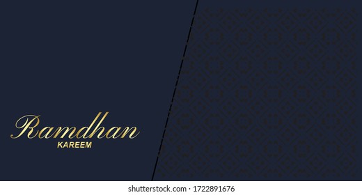 Ramadan Kareem islamic design crescent moon