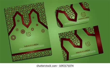 ramadan kareem islamic design greeting card vector eps 10