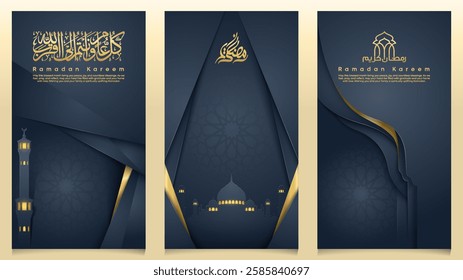 Ramadan Kareem islamic design for greeting card and banner background