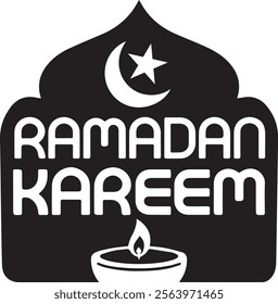 Ramadan Kareem With Islamic Design Illustration 