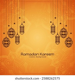 Ramadan Kareem Islamic festival decorative muslim background vector