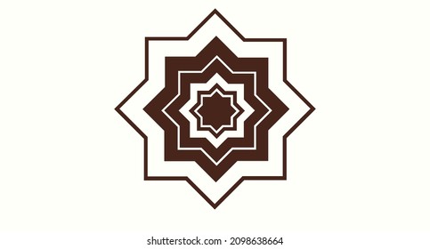 Ramadan Kareem. Patrones geométricos islámicos, logotipo de diseño geométrico islámico, elemento islámico.