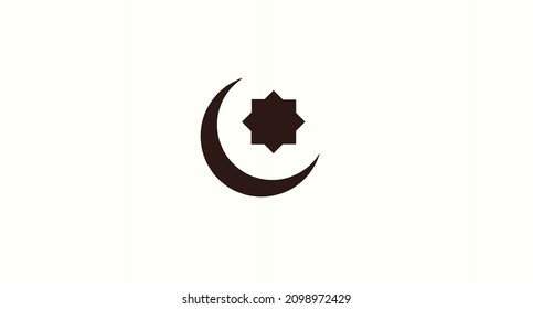 Ramadan Kareem. Patrones geométricos islámicos, logotipo de diseño geométrico islámico, elemento islámico.Símbolo islámico