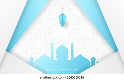 ramadan kareem islamic greeting background vector illustration