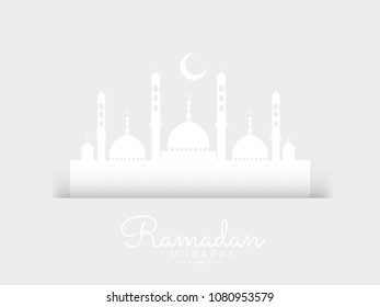 Ramadan Kareem Islamic Greeting Card Template Design Background.