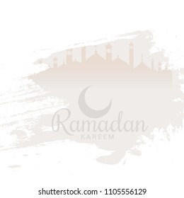 Ramadan Kareem Islamic Greeting Card Background.