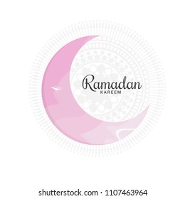 Ramadan Kareem Islamic Greeting Card Background.