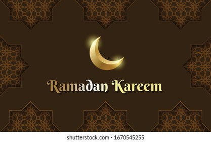 Ramadan kareem islamic greeting card. vector eps10