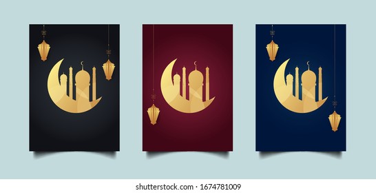 ilustración vectorial de la tarjeta de saludo islámico ramadan kareem