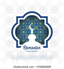 Ramadan kareem islamic greeting for greeting card and background. Illustration vector graphic of perfect for islamic day. eid mubarak. Eps 10