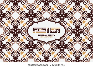 Ramadan Kareem. Islamic greeting card template with ramadan for wallpaper design. Poster, media banner. vector illustrations.
