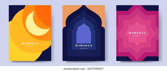 Ramadan Kareem. Islamic greeting card template with ramadan for design, poster, media banner. Islamic background for Ramadan.