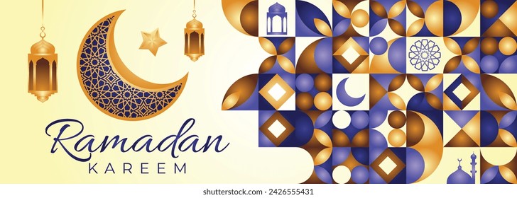 Ramadan Kareem Islamic Greetings Background
