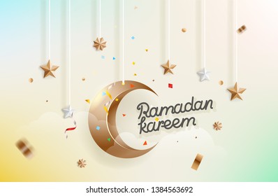 Ramadan Kareem islamischer Urlaub. Vektorgrafik