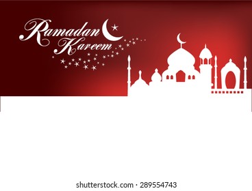 Ramadan Kareem - Islamic Holy Nights Vector Design