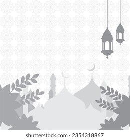 Ramadan kareem islamic illustration. muslims greeting card, invitation,poster, banner, abstract background design template. ramadan banner theme with shape