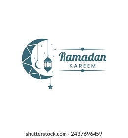 Ramadan Kareem Islamische Moschee Logo Design Vektor