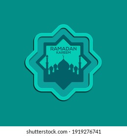 Ramadan Kareem with Islamic ornaments