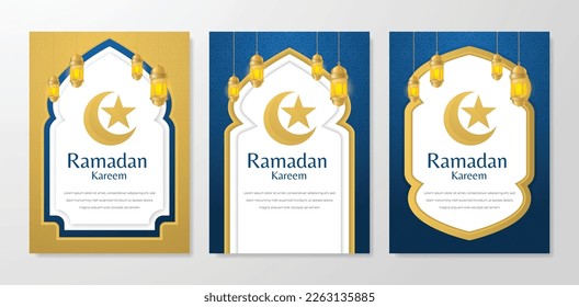 ramadan kareem islamic poster design with arabic style and arabian pattern background, eid mubarak, hari raya, eid fitr, eid adha, hajj, umrah
