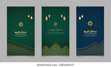 Ramadan Kareem Islamic Realistic Social Media Stories Collection Template