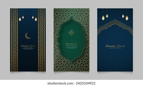 Ramadan Kareem Islamic Realistic Social Media Stories Collection Template