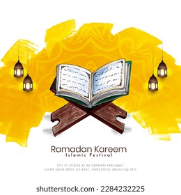 Ramadan Kareem Islamic religious elegant festival background vector