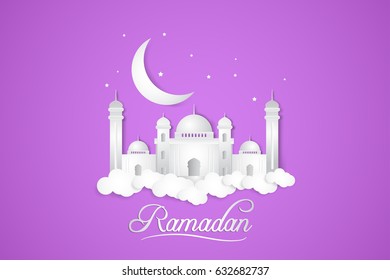 Ramadan Kareem. Islamic vector design for greeting card