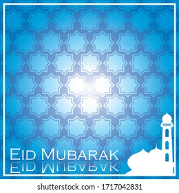 Fondo islámico vectorial Ramadan Kareem con mezquita.