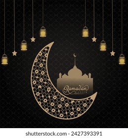  Ramadan kareem. islamic vector typography on black background. Realistic style. Ramadan invitations templates, greeting card collection with hand drawn lettering.