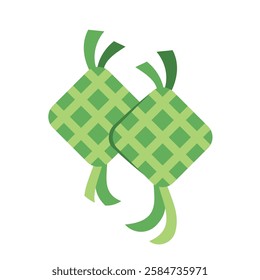 Ramadan kareem ketupat element vector White Background. Vector Illustration object design element for ramadan month.