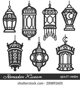 Ramadan Kareem Lantern Black