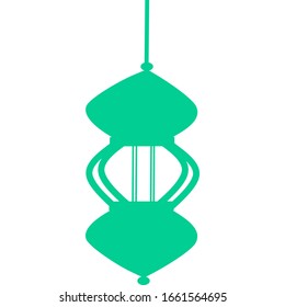 Ramadan kareem lantern celebration lamp illustration. Vector Arab Islam culture festival decoration religious fanoos glowing symbol. Traditional muslim design.