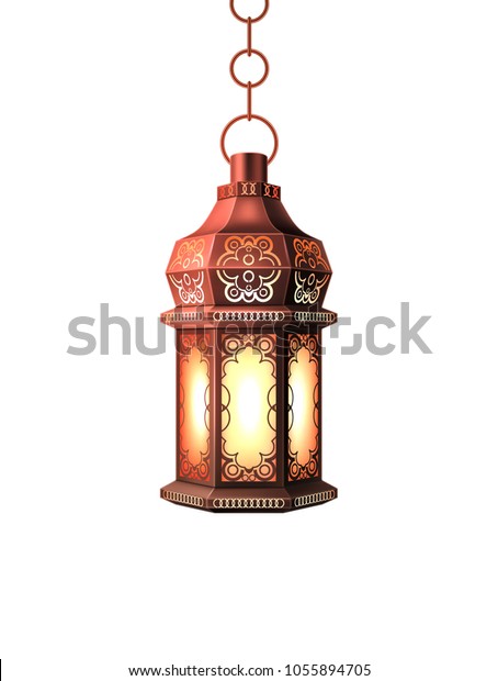 ラマダンカリーム提灯のお祝いランプのリアルな3dイラスト 宗教的な牙が輝くシンボル白の背景にアラブのイスラム教のベクター文化祭の装飾伝統的なポスターカードデザイン のベクター画像素材 ロイヤリティフリー