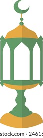 Ramadan Kareem Lantern Decoration with Arabian Design Style. Vector Illustration.