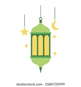 Ramadan kareem lantern element vector White Background. Vector Illustration object design element for ramadan month.