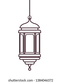 ramadan kareem lantern hanging icon