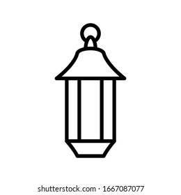 ramadan kareem lantern icon design, flat style icon collection