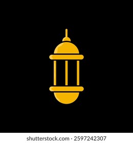 Ramadan Kareem lantern icon vector template
