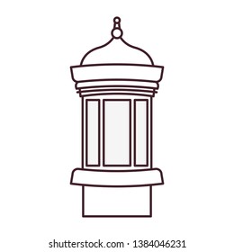 ramadan kareem lantern isolated icon