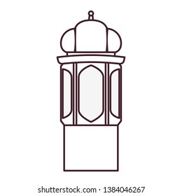 ramadan kareem lantern isolated icon