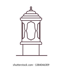 ramadan kareem lantern isolated icon
