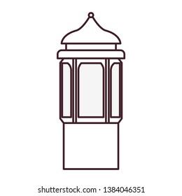 ramadan kareem lantern isolated icon