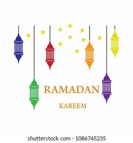 Ramadan Kareem lantern style